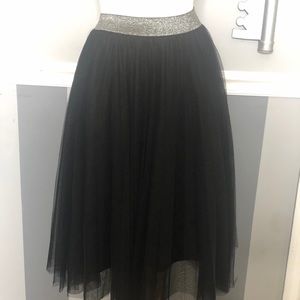 Black tulle skirt